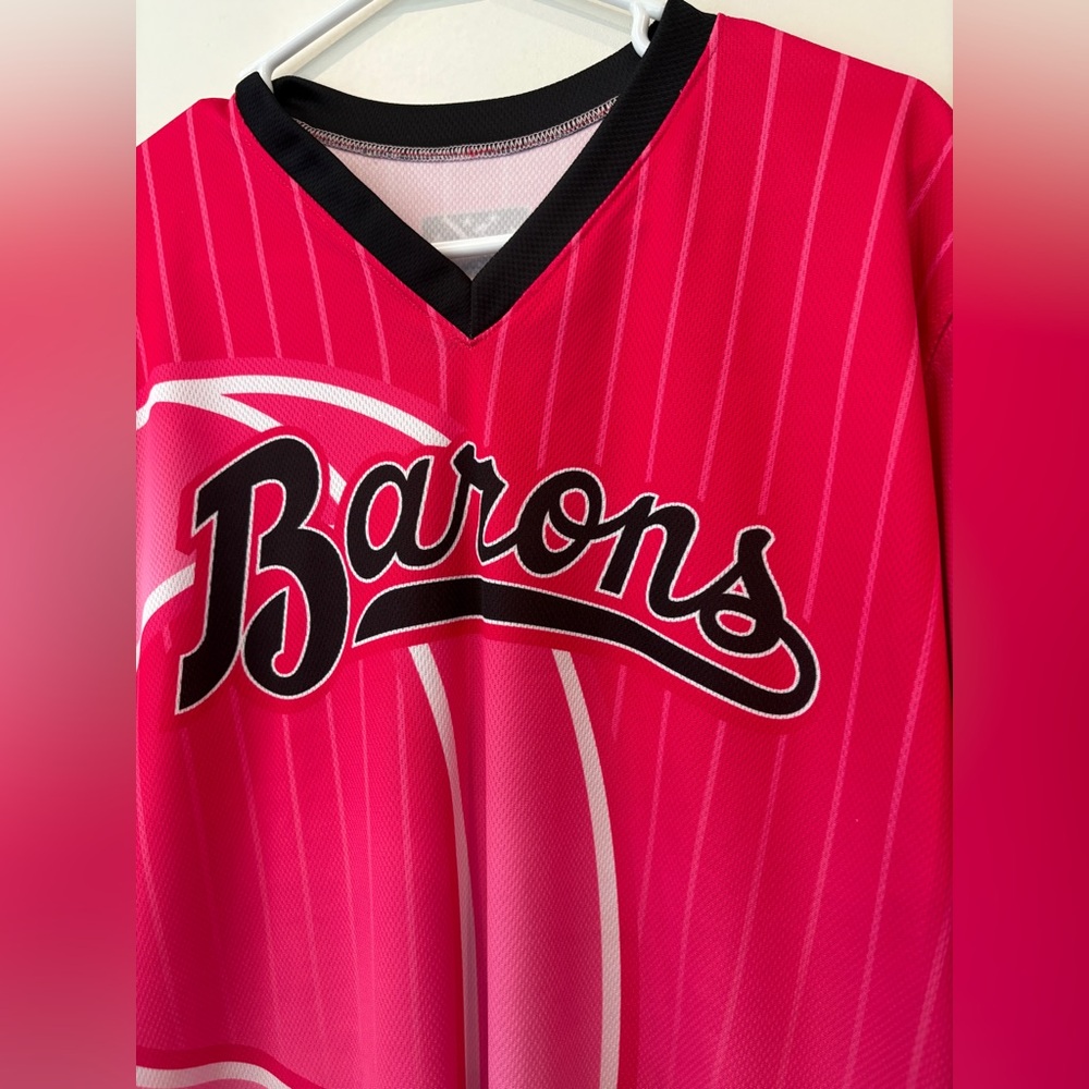 B’ham Barons Authentic Game Jersey for Breast Cancer Awareness, size 46(xl), - Picture 2 of 9